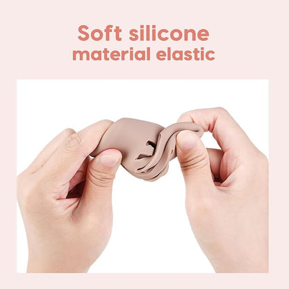 Makeup Sponge Holder,Double-sided 3-line Vented Silicone Egg-shaped Blender Holder for Travel, Fit All Sponges (1pack pink)