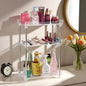 Body Spray Organizer, 3 Tier Bathroom Counter Organizer Acrylic Clear Corner Makeup Organizers Bathroom Organizers Countertop Counter Vanity Tray Corner Shelf Lotion Organizers For Skincare Comestics