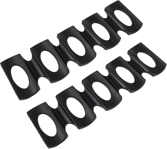 2 Pack Black Silicone Beer Pad Can Stacker Mat Bottle Stacking Mat for Home Office Bar Party