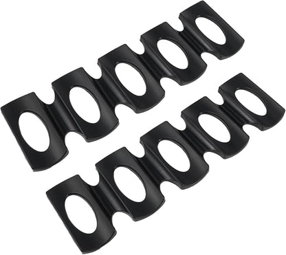 2 Pack Black Silicone Beer Pad Can Stacker Mat Bottle Stacking Mat for Home Office Bar Party
