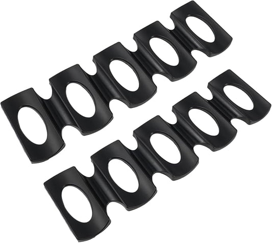 2 Pack Black Silicone Beer Pad Can Stacker Mat Bottle Stacking Mat for Home Office Bar Party