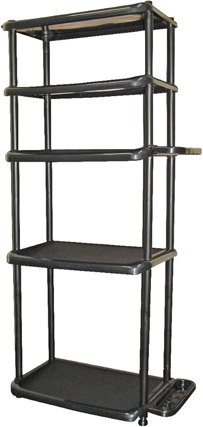 LIKE-IT Shoe Storage Rack, Long, 5 Tiers, Approx. Width 22.0 x Depth 12.2 x Height 48.0 inches (56 x 31 x 122.5 cm), Black, Made in Japan, Boot Storage Stand, Boot Storage Rack, Boot Storage, Prevents