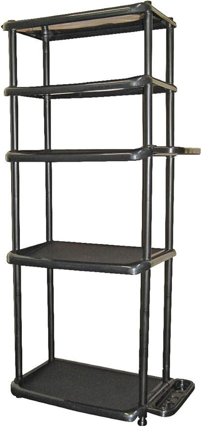 LIKE-IT Shoe Storage Rack, Long, 5 Tiers, Approx. Width 22.0 x Depth 12.2 x Height 48.0 inches (56 x 31 x 122.5 cm), Black, Made in Japan, Boot Storage Stand, Boot Storage Rack, Boot Storage, Prevents