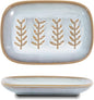 HighHerz Aesthetic Ceramic Soap Dish for Shower, Soap Holder with Raised Relief, Shower Soap Dish for Shampoo Bar Or Sponge, Soap Saver for Bathroom, Kitchen, Sink, Decorative Soap Tray(Grey&White)