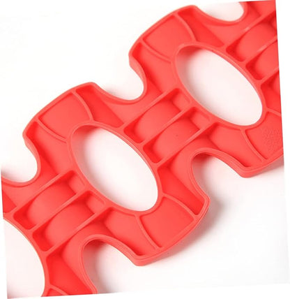 3pcs Silicone Fridge Storage Rack Can Organizer Mat Stackable Soda Can Holder Easy to Clean Heat Cold Resistant
