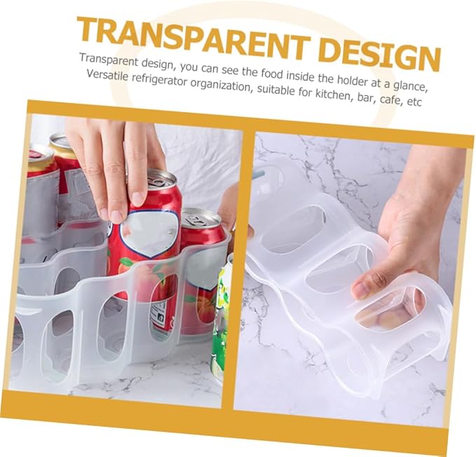 PRETYZOOM 3pcs Slot Can Organizer for Fridge Soda Dispenser Can Holder Daily Use Beverage Dispenser Home Accessory
