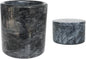 HillSpring Marble Salt Cellar, Utensil Holder, for Kitchen (Black)