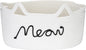 Sea Team Cat Toy Basket with Handles, 16.5 x 11 x 7 Inches, 4.4 Gallons Large Cotton Rope Storage Bin, Box, Shelf Organizer for Pet Chew Toys, Foods, White Meow