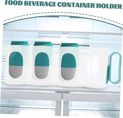 CHILDWEET Fridge Can Dispenser Organizer 4 Bins for Soda Beer Can Holder Refrigerator Storage Box