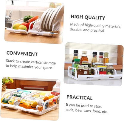DOITOOL Kitchen Organizers and Storage Soda Storage for Refrigerator Drink Organizer