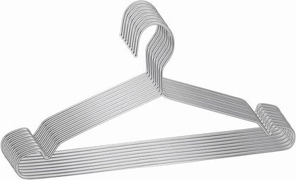 Wire Coat Hangers 10 Pack Strong Heavy Duty Stainless Steel Metal Coat Hangers Ultra Thin Space Saving Clothes Hangers 16.5 Inch