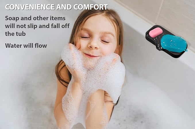 Multi-Functional Black Soap Holder - Soap Bar & Sponge Holder, Space-Saving Sink Caddy - Organize Your Kitchen!