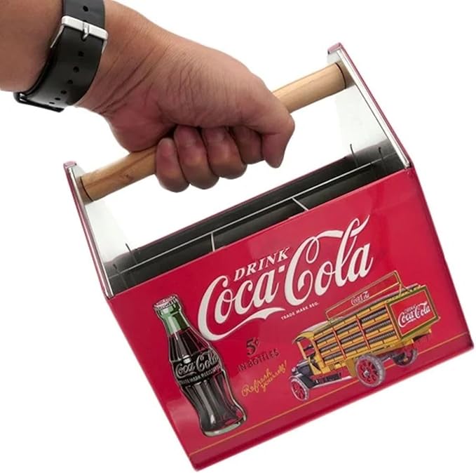 Tin Box Company Large Utensil Caddy, Holds Utensils, Coke 2023