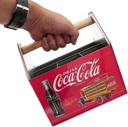 Tin Box Company Large Utensil Caddy, Holds Utensils, Coke 2023