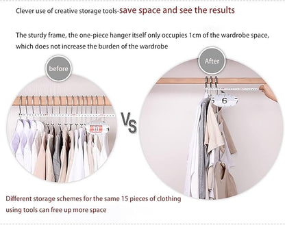 3 Pack 5 in 1 Blouse Tree Hangers Space Saving Clothes Hangers Swing Arm Non Slip Padded Coat Hanger Multi-Layer Clothes Hanger Heavy Duty Stainless Steel Sweater Shirt Hanger（Gray）