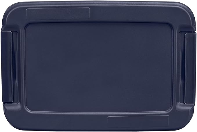 Hefty Home Logic 6.5 Qt. Latch Lid Storage Tote, Clear/White, 8/Pack (HLCOM7249010759)