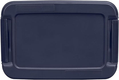 Hefty Home Logic 6.5 Qt. Latch Lid Storage Tote, Clear/White, 8/Pack (HLCOM7249010759)