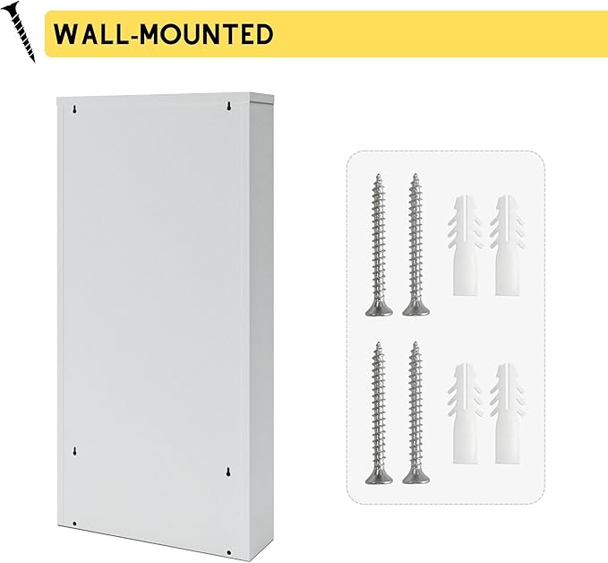 CEHA 3 Tier Metal Shoe Cabinet with Cover, Durable Shoe Storage Organizer for Entryway, Space Saving Shoe Shelf Closet, 5.91" x 40.6" x 19.68", White