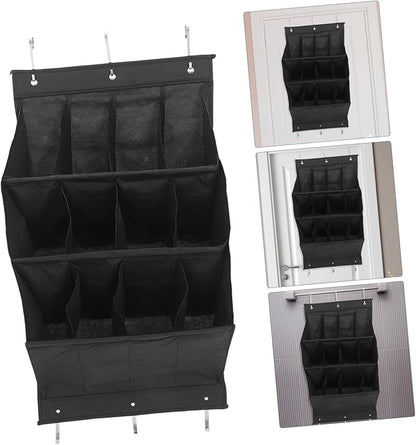 IMIKEYA Over Door Shoe Organizer Wall Mounted Storage Rack for Boots High Heels and Sneakers Breathable Compact Design for Spaces Easy Installation Without Tools