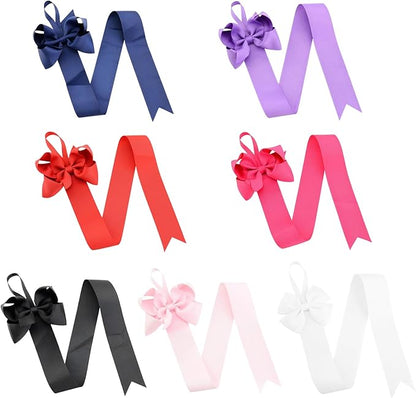 12PCS Hair Bow and Clip Holder Organizer Storage Hanger Display Wall Hanging Decor for Hair Accessories Girls Room (Color Random)