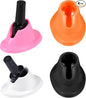 Gjinxi Silicone Nail Polish Bottle Holder Soft Spill-proof Storage Rack Manicure Display Tools 4PCS Anti-spill Bottle Stand Non Tippable Nails Art Supplies for Nail Polis Organizer Display Accessories