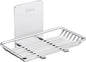 Self Adhesive Bar Soap Dish for Shower, Bathroom Soap Holder Wall Mount – Stainless Steel, Silver