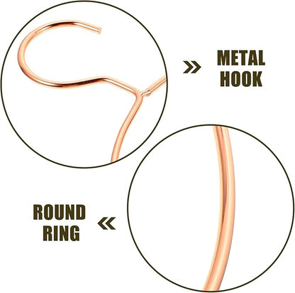 PRETYZOOM Hanging Scarf Organizer Round Ring Hanger Scarf Rack Tie Hangers for Closet
