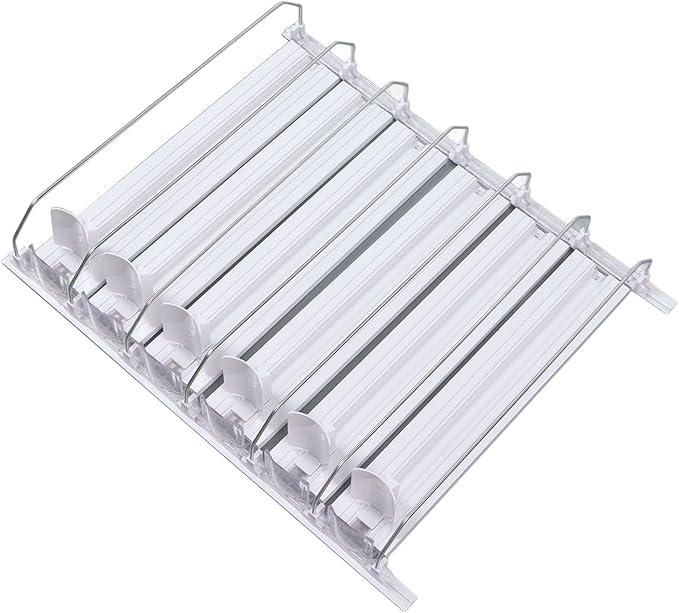 Zerodis Drink Organizer for Fridge, Drink Automatic Pusher Adjustable Soda Can Dispenser for Beverage Can Water Bottle (38cm)