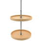 REV-A-SHELF Wood Full-Circle 2-Shelf Lazy Susans for Corner Wall Cabinets