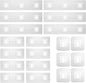 20 Pack Shower Caddy Adhesive Replacement, Waterproof Shower Shelf Adhesive Strips, Strong Flat Hooks for Bathroom Storage Shelves and Kitchen Racks No Drilling, Clear