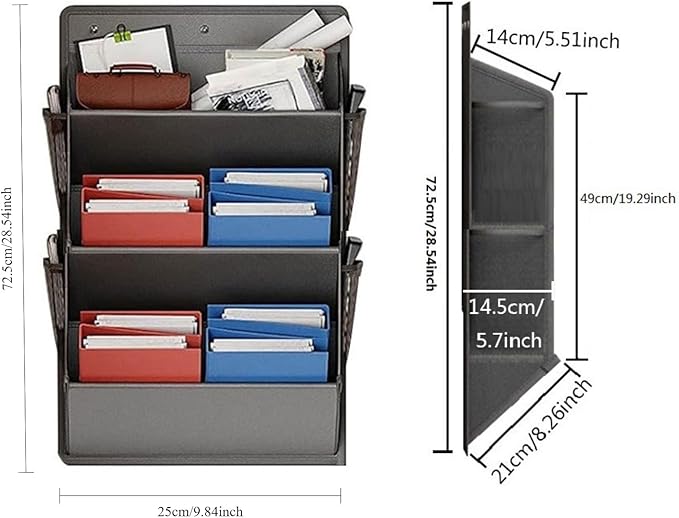 Hanging Shoe Storage Organizer for Motorhome, RV Door Organizer with 3 Compartments,Camper Van Accessories For Motorhome Shoes Storage,Motorhome Essentials,caravan storage solutions (2, 3 tier grey)
