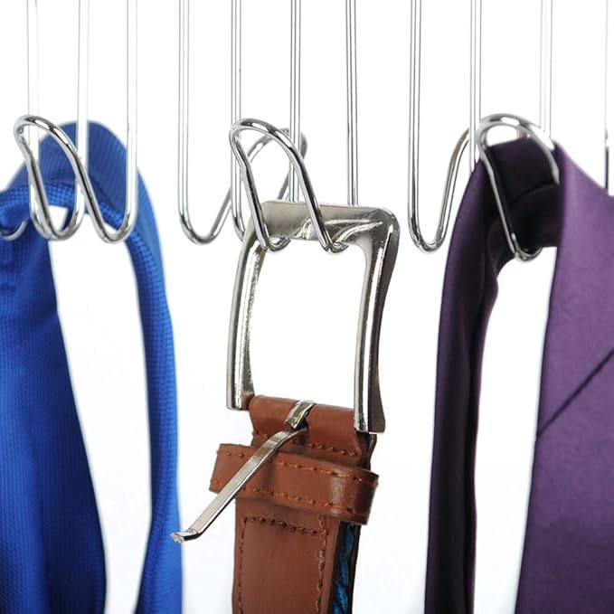 Umo Lorenzo Belt Hanger for Closet - Accessories Organizer Rack for Belts, Ties, and Scarves