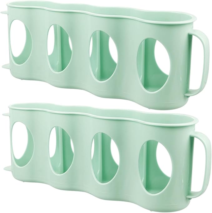 2pcs Bottle Can Organizer Hand Pull Type Section Plastic Refrigerator Pantry Storage