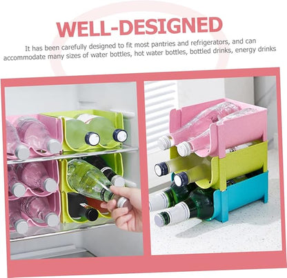 3pcs Beer Beverage Storage Rack Over Fridge Soda Can Dispenser Organizer