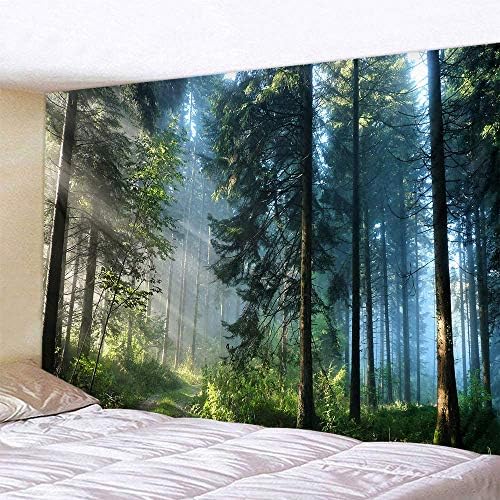 Llamazing Forest Tapestry - Magic Tapestry Curtain for Living Room & Bedroom (Morning Forest, 90.5''L70.8''W) XL - Image 2