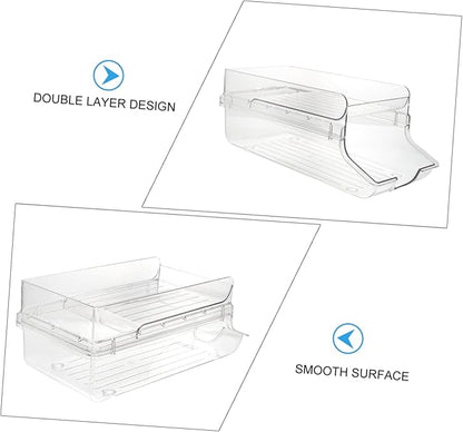 Double Refrigerator Can Organizer Beverage Can Dispenser Stand for Fridge