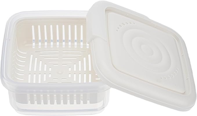 Soap Dish, Square Soap Travel Case with Drainage Layer, Leak-Proof Soap Container for Gym, Bathroom, Traveling, Camping, Soap Bar Shampoo Holder for Shower (Blue+White)