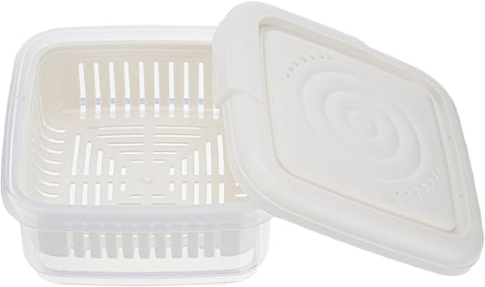 Soap Dish, Square Soap Travel Case with Drainage Layer, Leak-Proof Soap Container for Gym, Bathroom, Traveling, Camping, Soap Bar Shampoo Holder for Shower (White)