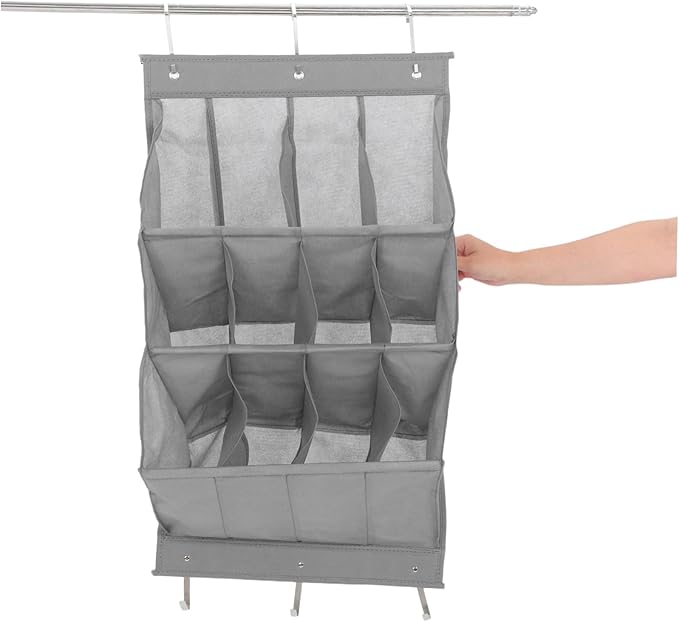 IMIKEYA Over Door Shoe Organizer Breathable Hanging Storage Rack for Boots Heels Slippers for Narrow Doors Spaces Design