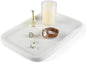 Koville Marble Vanity Tray, 12"x8" Marble Catchall Tray for Countertop Bathroom Kitchen Dresser, Rectangular Decorative Stone Tray for Jewelry Cosmetics Perfume Trinket(White)