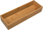 Bamboo Drawer Organizer - Kitchen Drawer Utensil Organizer Office Supplies Desk Organizer Makeup Silverware Tray Flatware Organization 12"*4"*2"