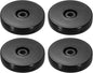 uxcell 4Pack Acrylic Lazy Susan Turntable, 2.5" Spinner Lazy Susan Turntable Organizer, Acrylic Ball Bearing Rotating Tray for Pantry Spice Rack Decorating, Black