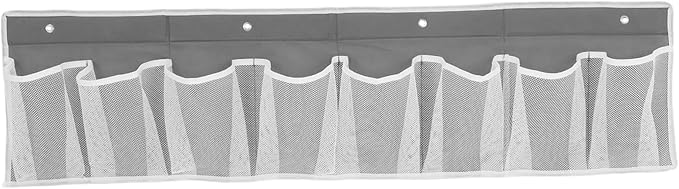 Amosfun 8-Pocket Bedside Shoe Organizer Wall-Mounted Mesh Storage Bag for and Home for Travel and Space-Saving Shoe Storage