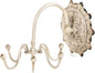 NIKKY HOME Wall Mounted Hooks Jewelry Organizer Rustic Hanging Vintage Decorative Shabby Chic Jewelry Storage Display Hanger for Necklace, Earrings, Rings, Belt, Hat, Gift for Women Girl Lady, white