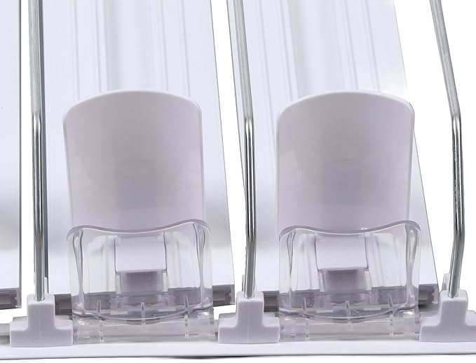 Refrigerator Automatic Pusher Glide, Soda Can Dispenser Easy to Install Width Adjustable White for Supermarkets (31cm)