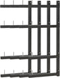 Lumber Storage Rack, Upgrade Cantilever Folding Lumber Rack Wall Mount, Metal 8 Level 32 Inch Plywood Scrap Wood Storage Rack