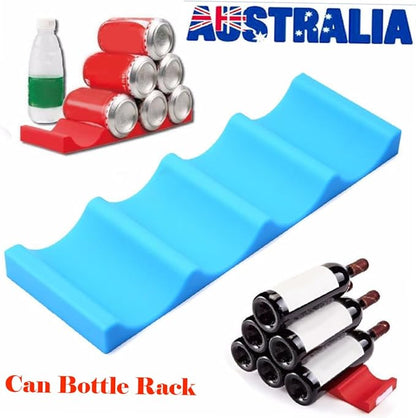 Easy to Use Beer Bottle Pad Fridge Can Beverage Beer Rack Stackable Water Bottle Holder Fridge Organizer for BBQ Picnic