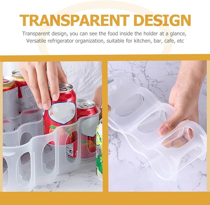 3pcs Soda Can Organizer Multi-use Beverage Storage Racks for Refrigerator Space-Saving Drink Dispenser for Kitchen and Pantry Organization