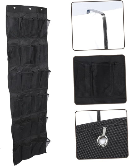 Garneck Door Hanging Shoe Organizer Bag Non-Woven Storage Pouch for Shoes Wall Mount Home Decor Accessory