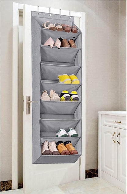 Over The Door Shoe Organizer 8 Tier Shoe Holder for Narrow
